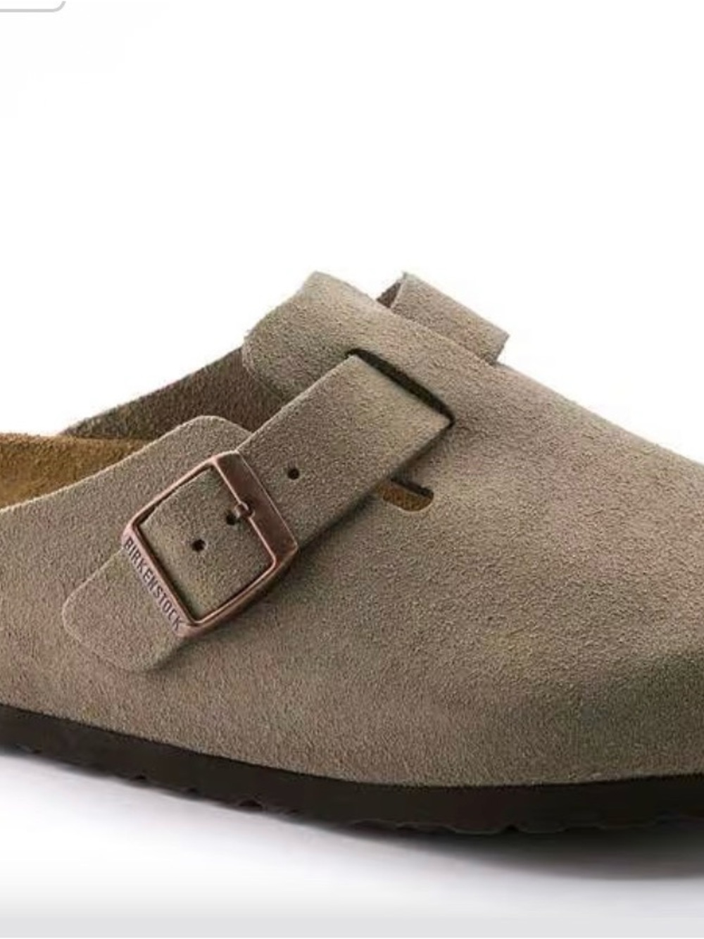 Birkenstock Men’s Taupe Suede Boston Clog size 10 or 43